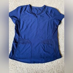 Navy blue women’s scrub top & pants